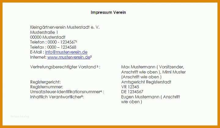 Ausgezeichnet Impressum Website Vorlage 860x500