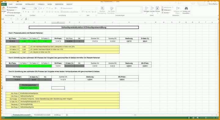Erstaunlich Kalkulation Verkaufspreis Excel Vorlage 1920x1048