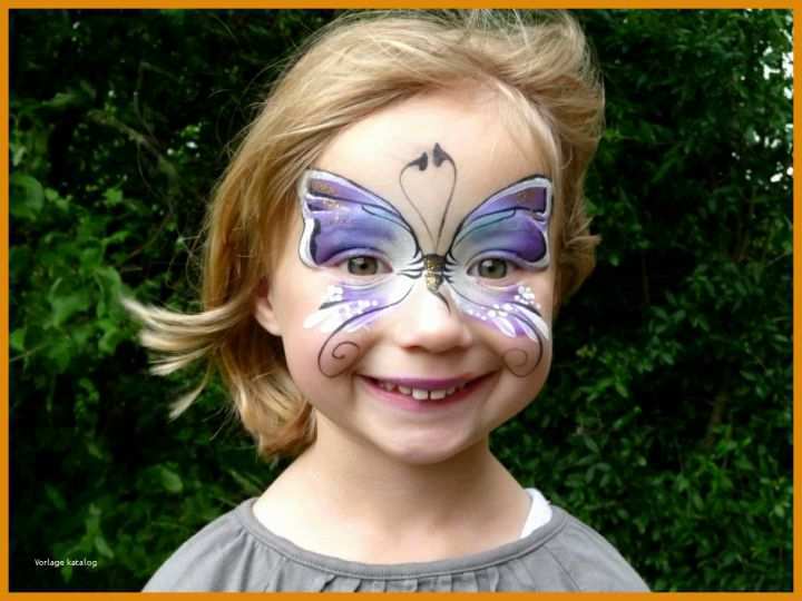 Perfekt Kinderschminken Schmetterling Vorlagen Gratis 940x705