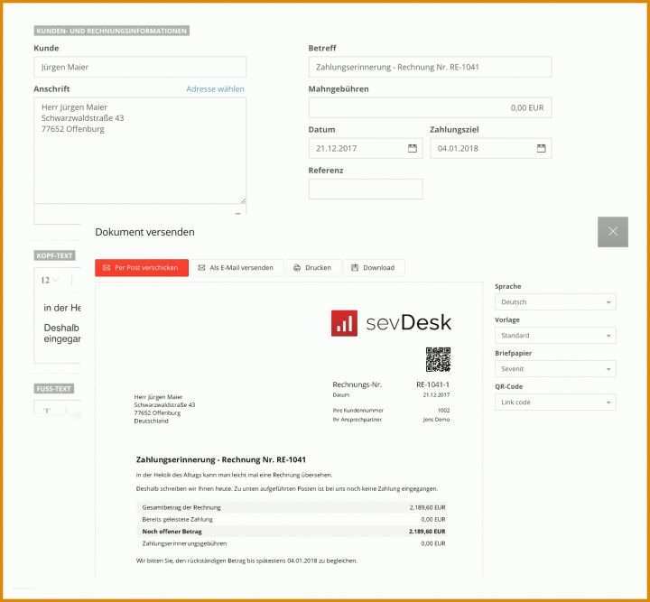 Überraschend Sevdesk Rechnung Vorlage 2146x1988