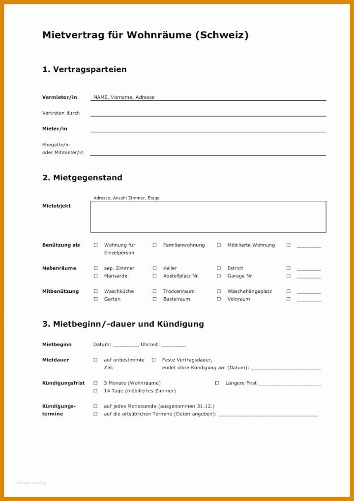 11 Ungewöhnlich Untermietvertrag Vorlage Einfach Word Sie Kennen Müssen