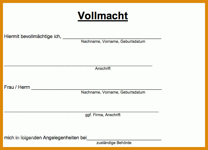 Toll Vollmacht Krankenkasse Aok Vorlage 701x505