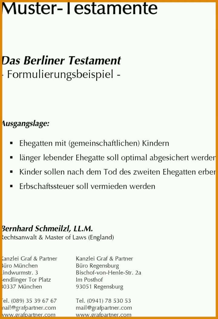 Allerbeste Vorlage Berliner Testament Kostenlos 960x1404