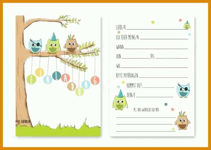 Spektakulär Vorlage Geburtstagseinladung Kinder Kostenlos Download 736x525