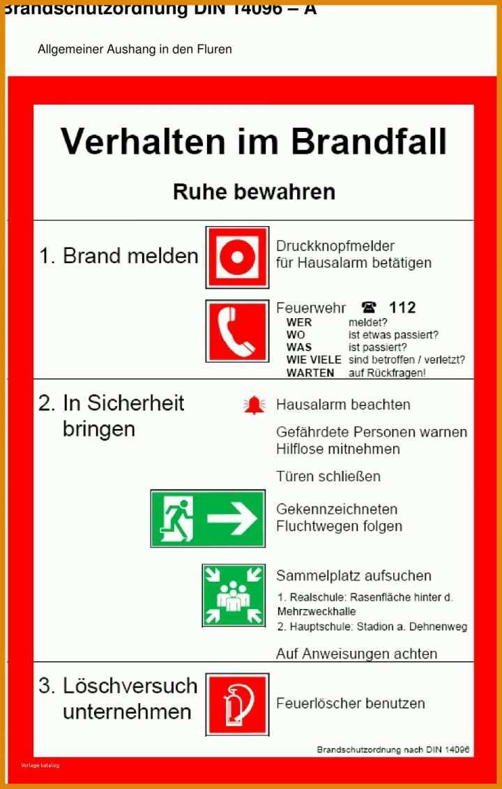 Auffällig Brandschutzordnung Vorlage Word 960x1508
