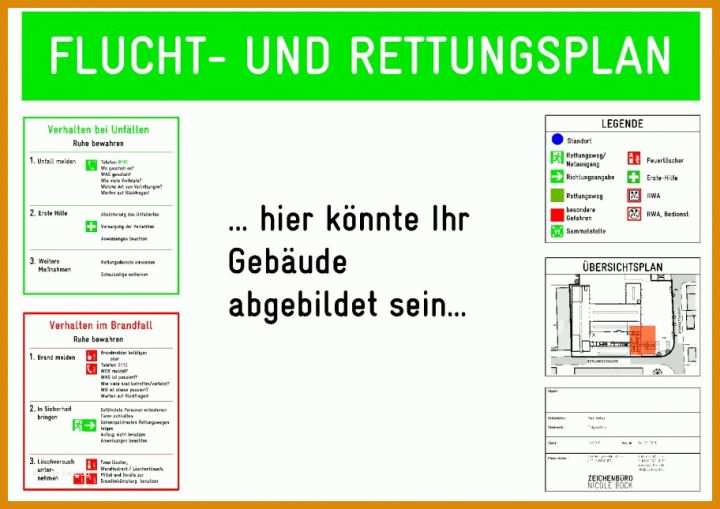 Beeindruckend Flucht Und Rettungsplan Vorlage 912x645