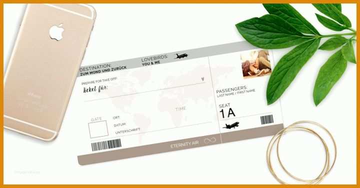 Faszinieren Flugticket Vorlage Zum Ausdrucken Pdf 1024x535