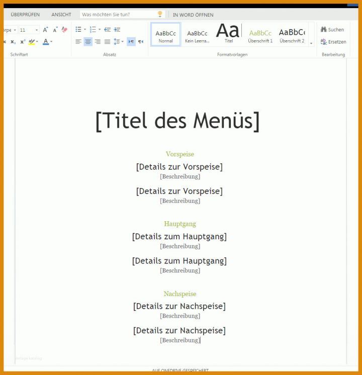 Überraschend Menükarte Vorlage Word 982x1017