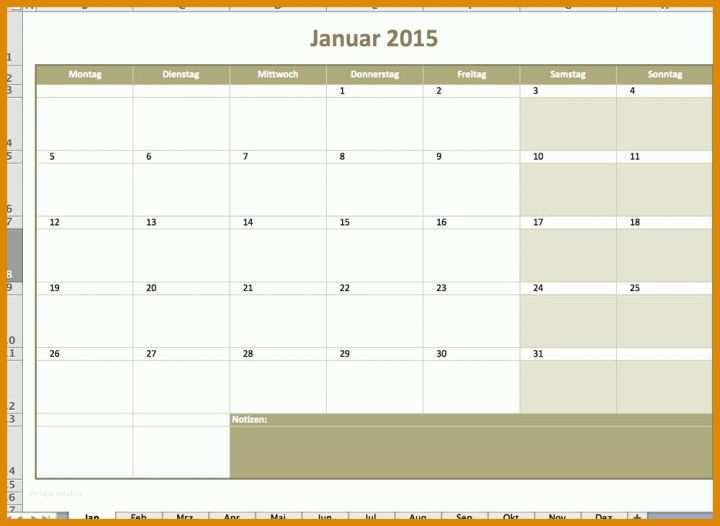 Empfohlen Monatskalender Vorlage 1000x730