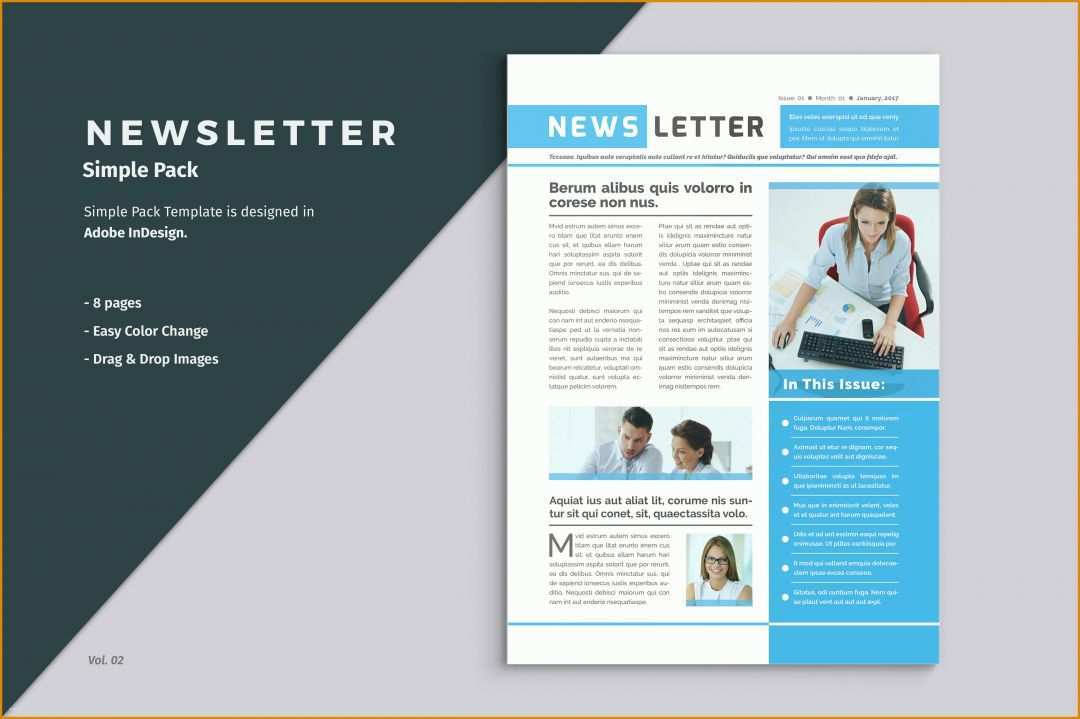 Auffällig Newsletter Vorlage Indesign 4833x3217