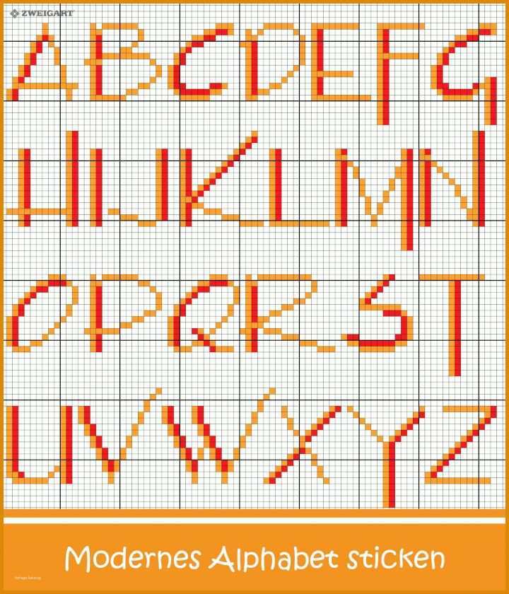 Sticken Alphabet Vorlage 