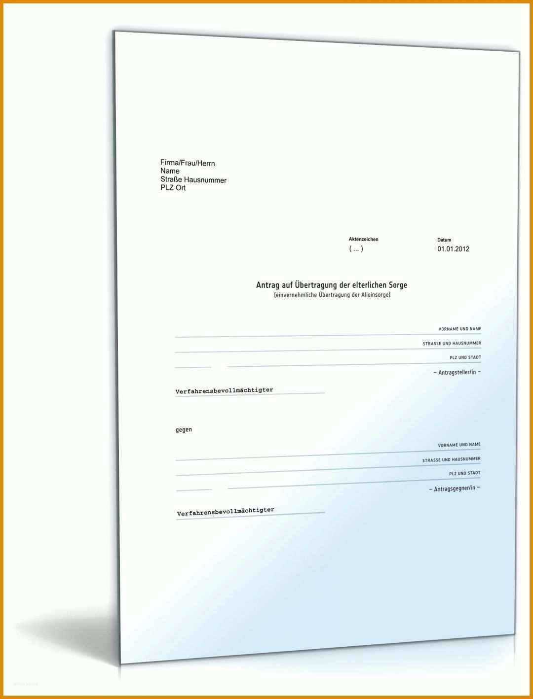 Perfekt Vorlage Einvernehmliche Scheidung 1600x2100