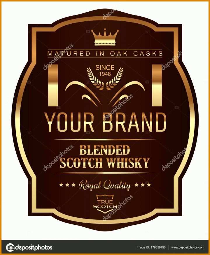Einzigartig Whisky Etiketten Vorlage 1400x1700