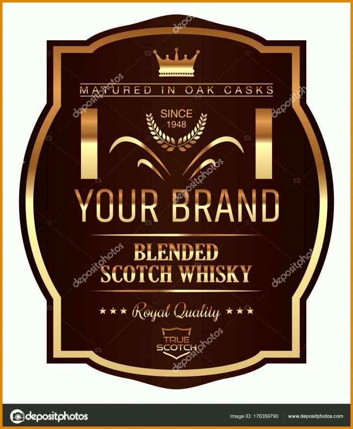 Einzigartig Whisky Etiketten Vorlage 1400x1700