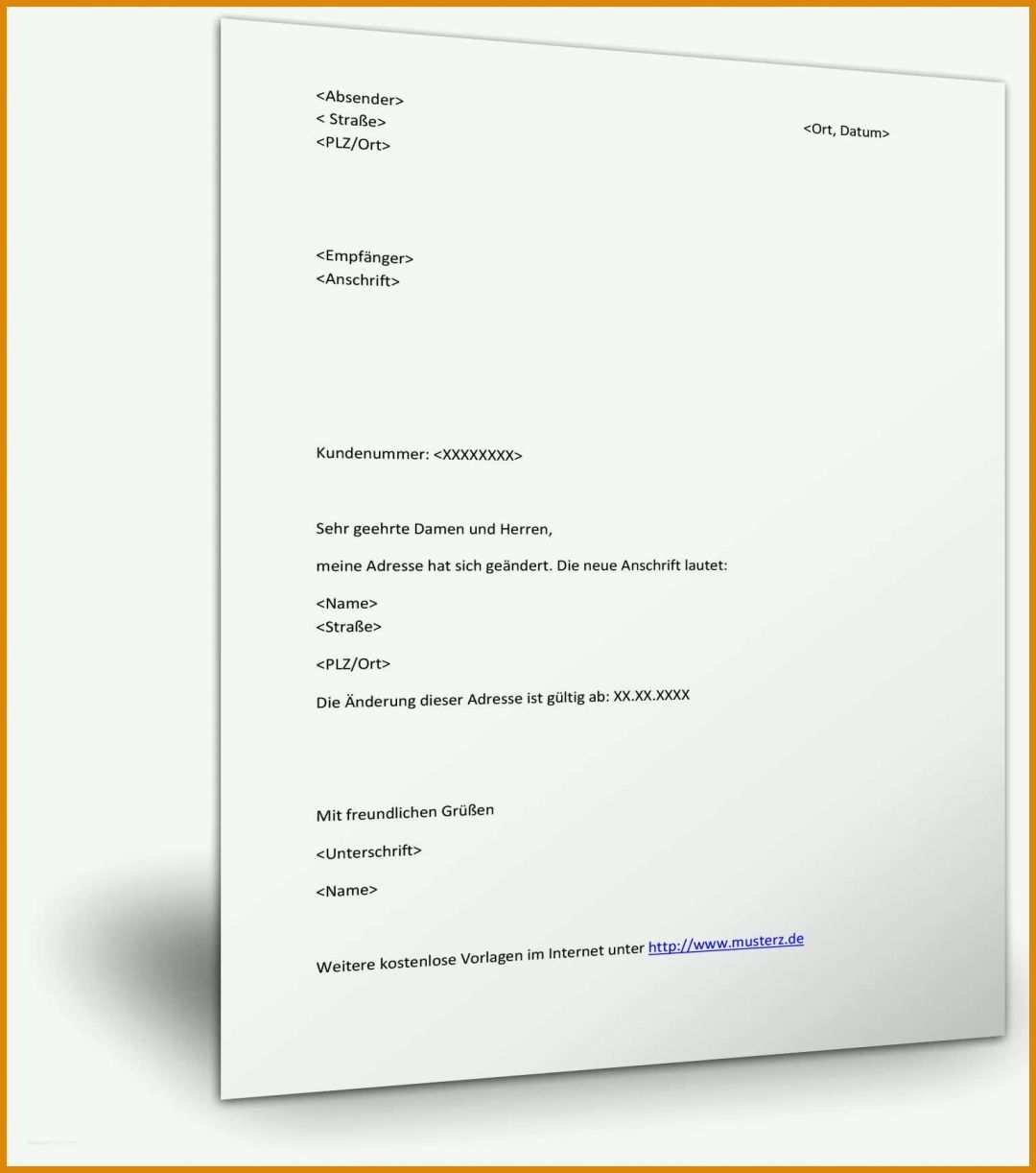 Einzigartig Adressänderung Vorlage Pdf 1534x1735