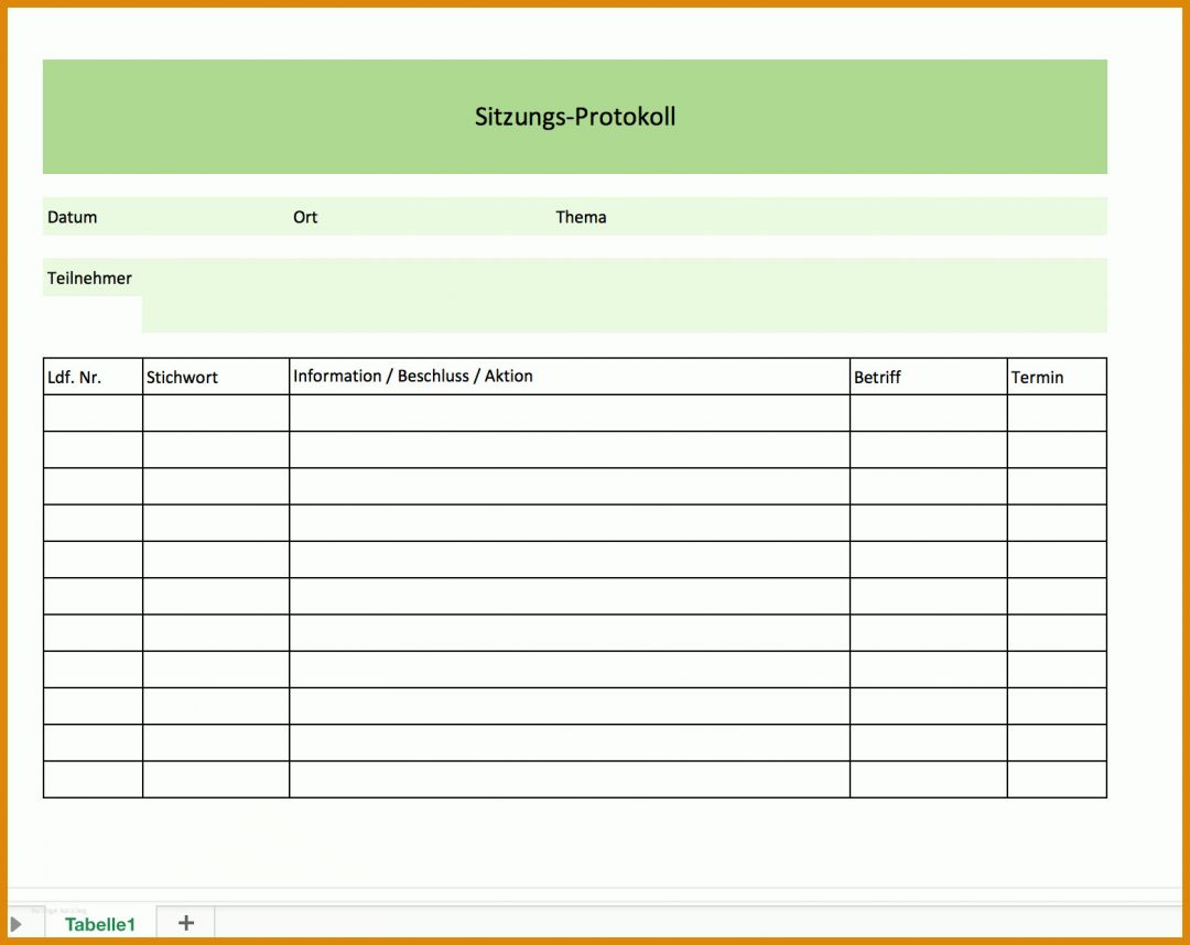 Moderne Besprechungsprotokoll Vorlage Excel 1558x1238