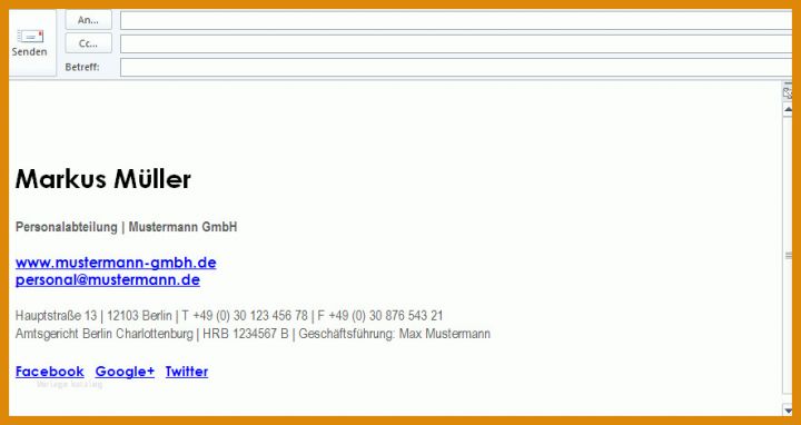 E Mail Signatur Vorlage Geschäftlich So Optimieren Sie Ihre E Mail Signatur