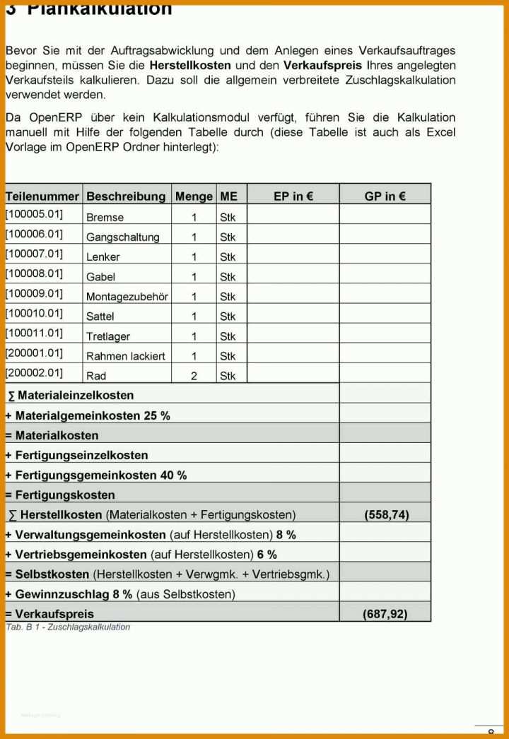 Singular Kalkulation Verkaufspreis Excel Vorlage 960x1395