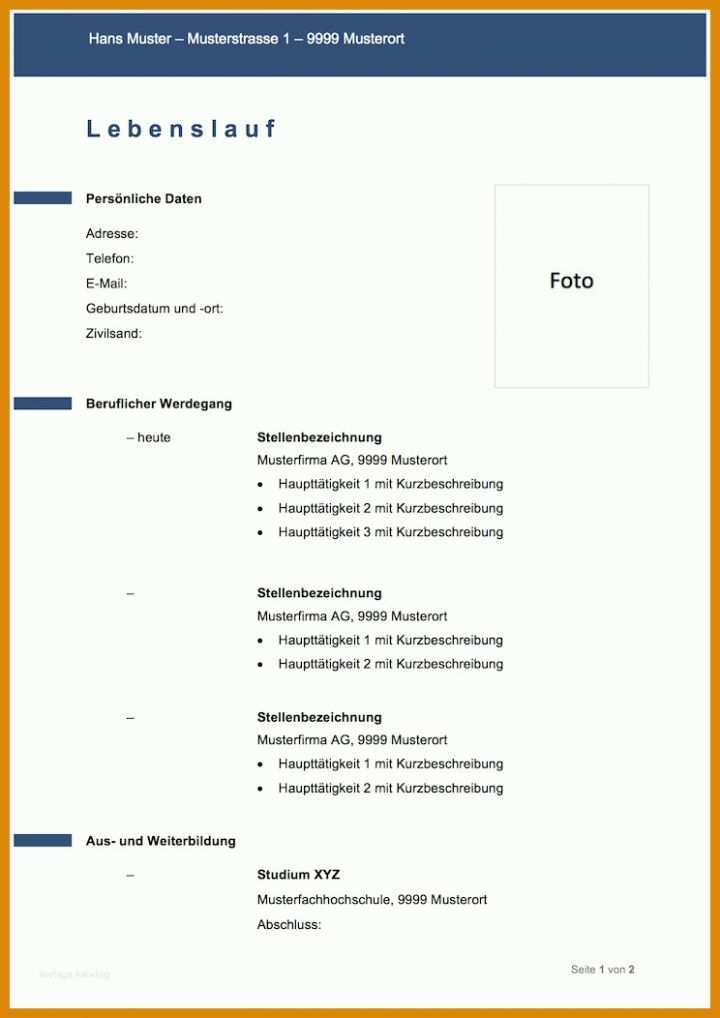 Erschwinglich Lebenslauf Doc Vorlage 744x1052