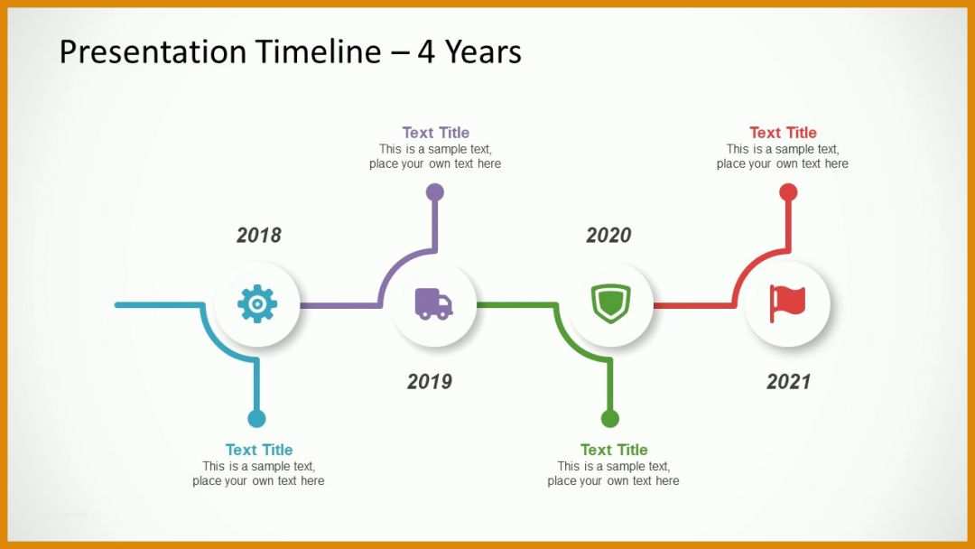 Neue Version Timeline Powerpoint Vorlage 1280x720