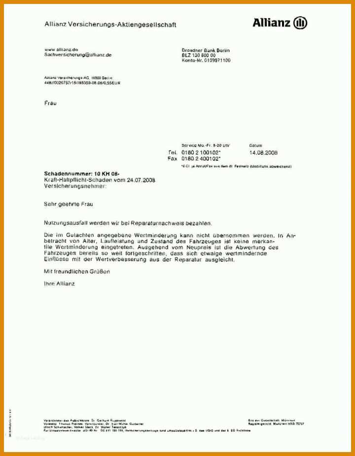 Angepasst Widerspruch Versicherung Vorlage 900x1156