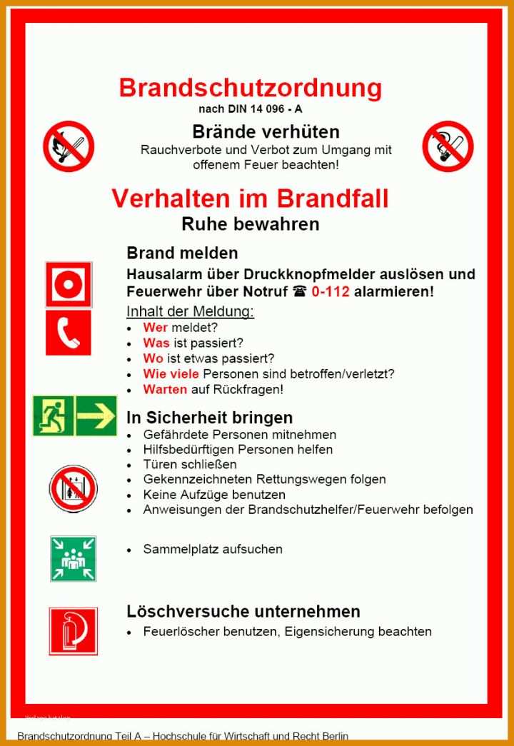 Ideal Brandschutzordnung Teil A Vorlage 830x1205