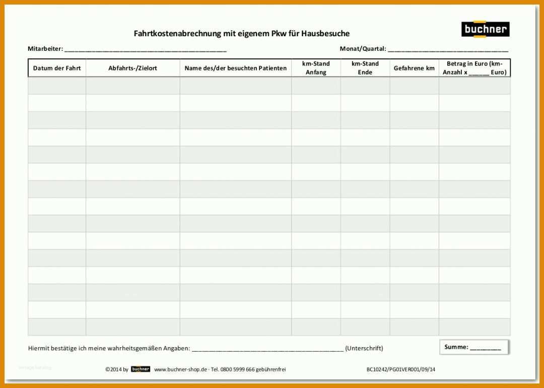 Empfohlen Fahrtkostenabrechnung Vorlage 1199x856