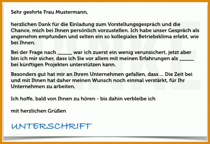 Ausnahmsweise Feedback Nach Vorstellungsgespräch Vorlage 972x667