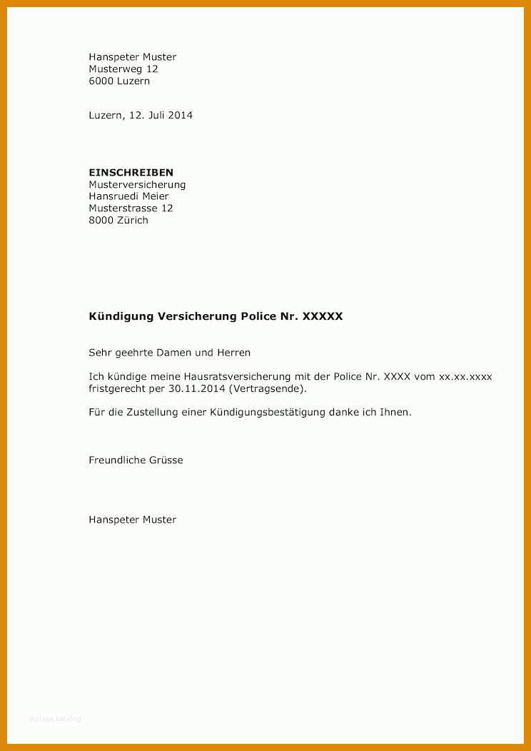 Original Kündigung Rechtsschutz Vorlage 744x1052