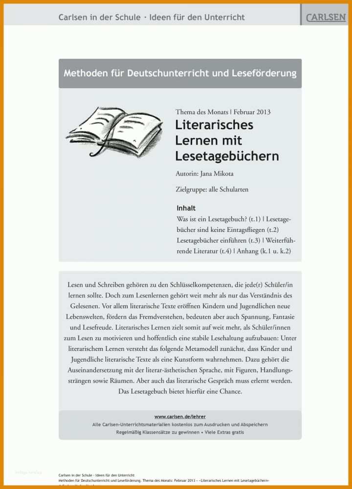 Ausgezeichnet Lesetagebuch Vorlage Zum Ausdrucken 960x1332