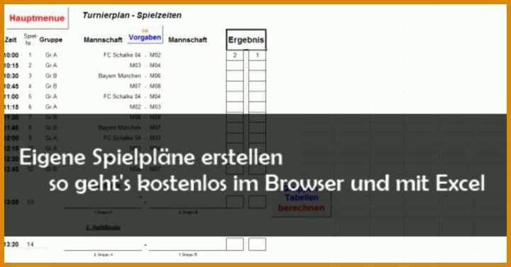 Einzahl Liga Tabelle Excel Vorlage 1200x627