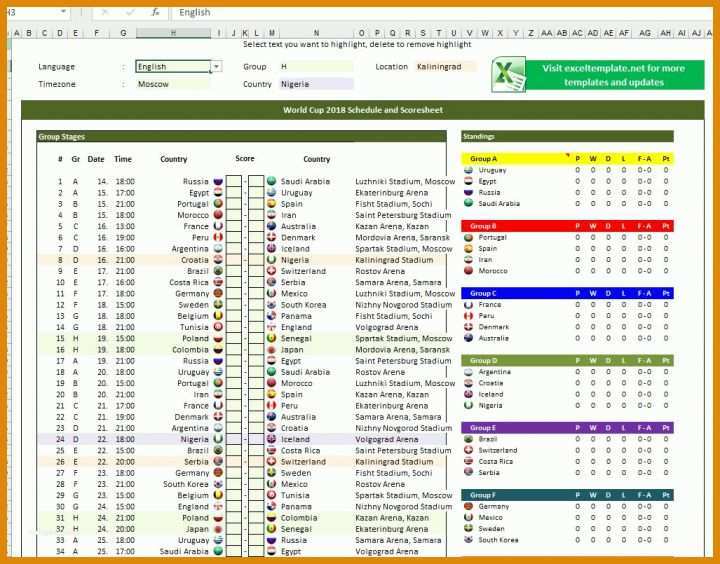 Phänomenal Spielplan Excel Vorlage 1027x805