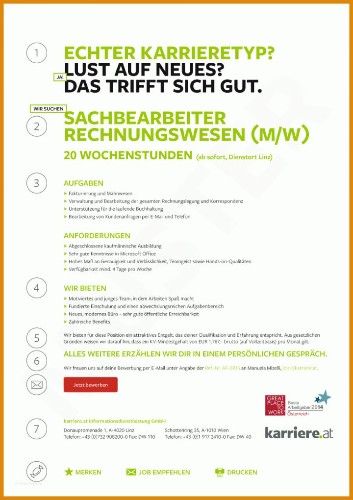 Einzigartig Stellenanzeige Gastronomie Vorlage 960x1360