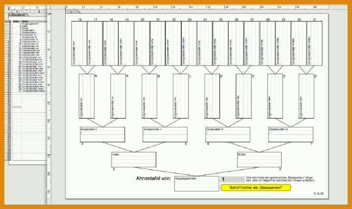 Modisch Ahnentafel Vorlage Kostenlos 800x476