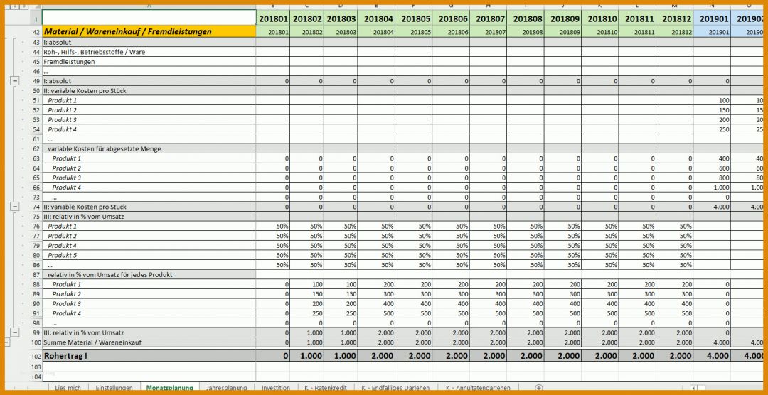 Limitierte Auflage Businessplan Vorlage Excel 1586x816