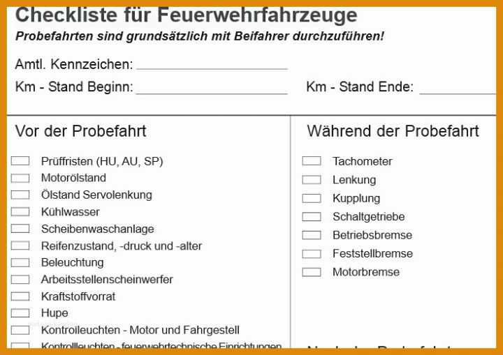 Wunderbar Fahrzeug Checkliste Vorlage 735x520