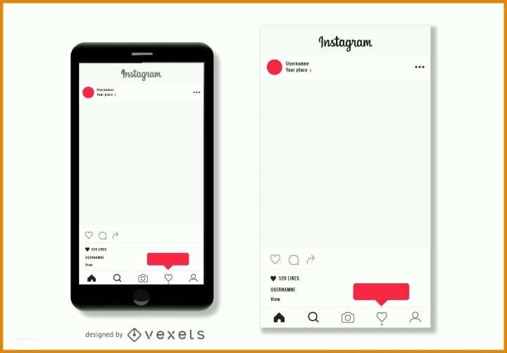 Instagram Post Vorlage Instagram Post Template