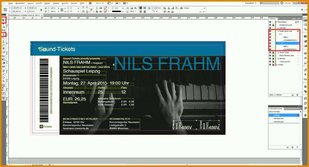 Beste Konzert Ticket Vorlage 1920x1040
