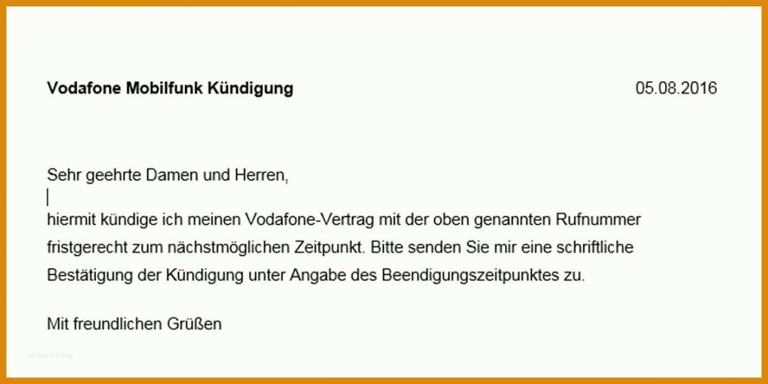 Kreativ Kündigung Vertrag Telekom Vorlage 1200x600