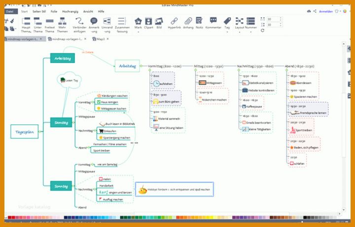 Neue Version Powerpoint Mindmap Vorlage 800x511