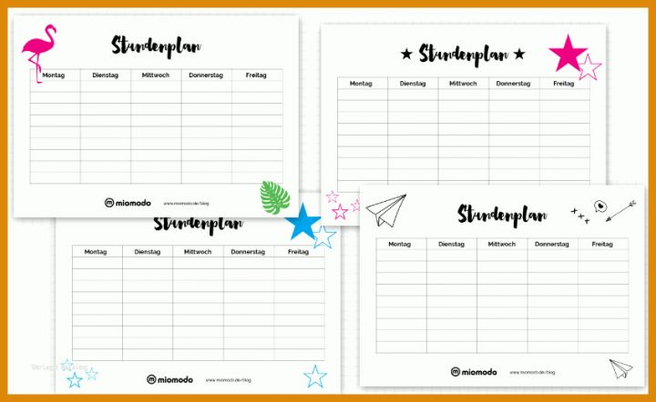 Toll Stundenplan Vorlage 848x520