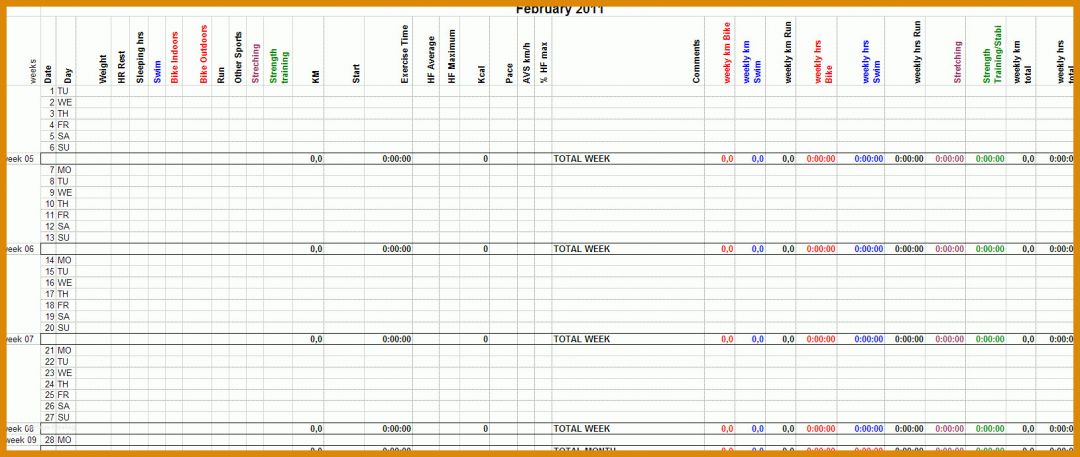 Am Beliebtesten Trainingstagebuch Vorlage 1629x689