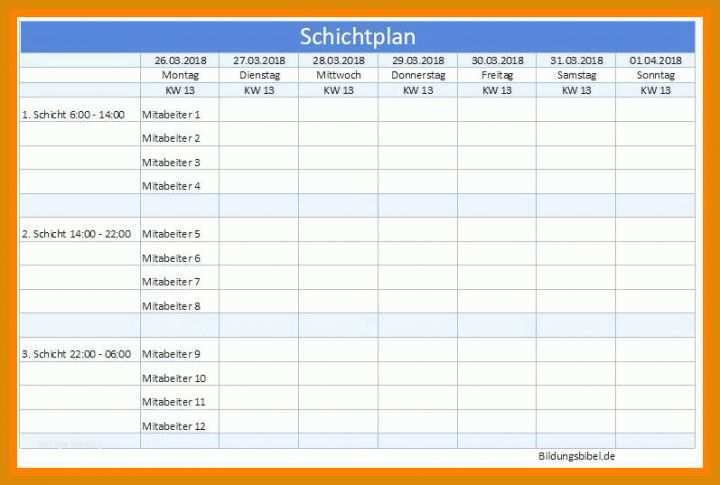 Ausgezeichnet Vorlage Dienstplan 797x537