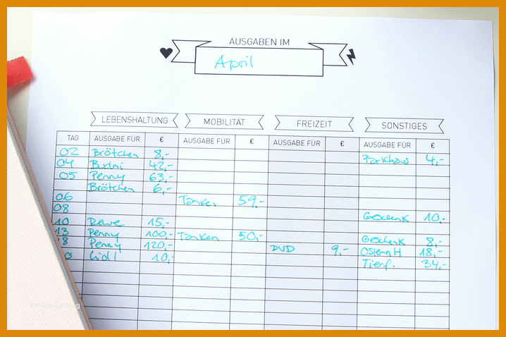 Exklusiv Vorlagen Haushaltsbuch Ausdrucken 718x478