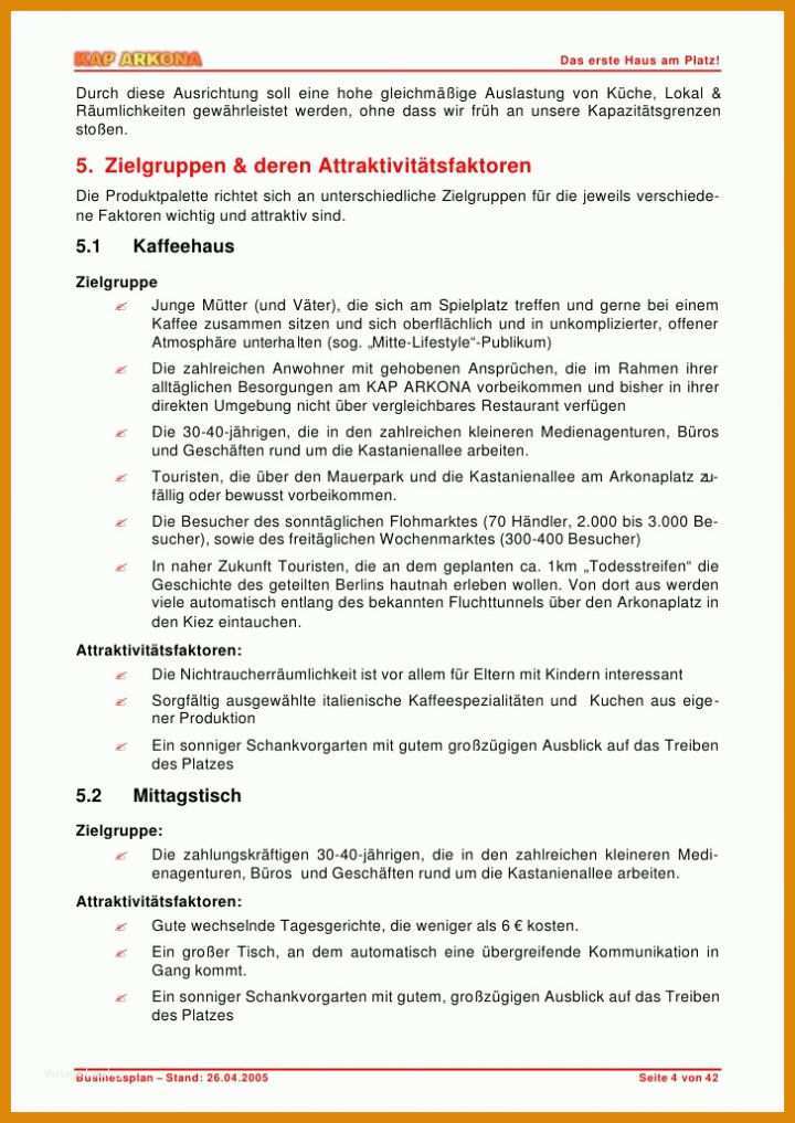 Sensationell Gastronomiekonzept Vorlage 728x1028