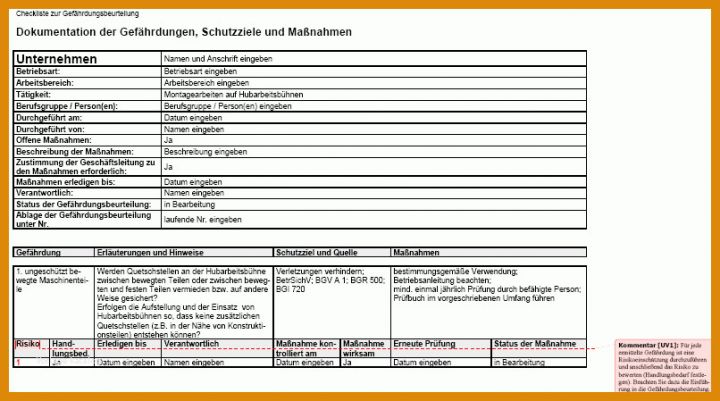 Staffelung Gefährdungsbeurteilung Dachdecker Vorlage 806x449