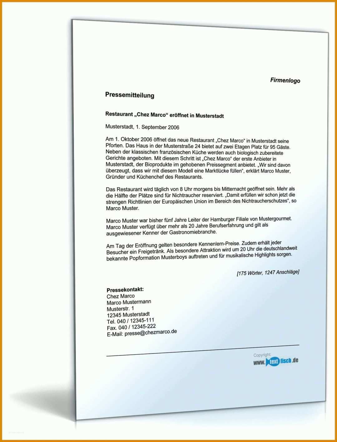 Ungewöhnlich Pressemitteilung Vorlage 1600x2100