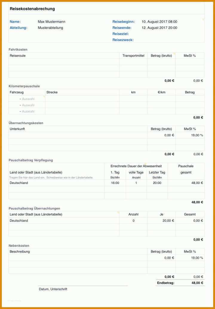 Einzigartig Reisekostenabrechnung Vorlage Finanzamt 1170x1678