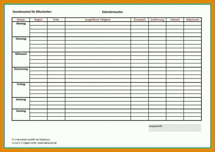 Beeindruckend Stundenzettel Vorlage 2018 Pdf 1024x725