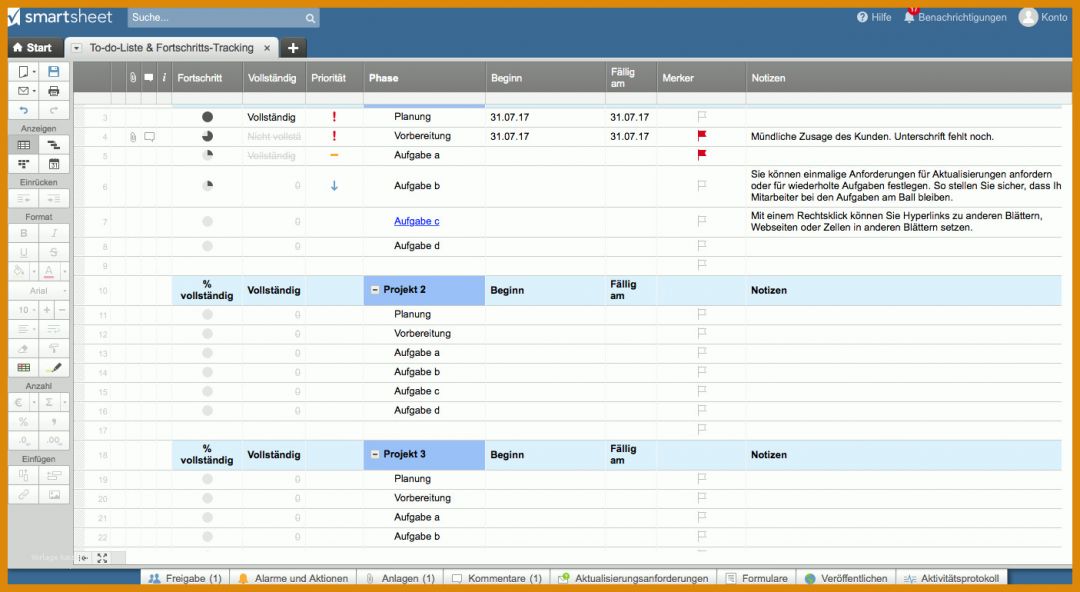 Phänomenal to Do Liste Vorlage Excel 1405x770